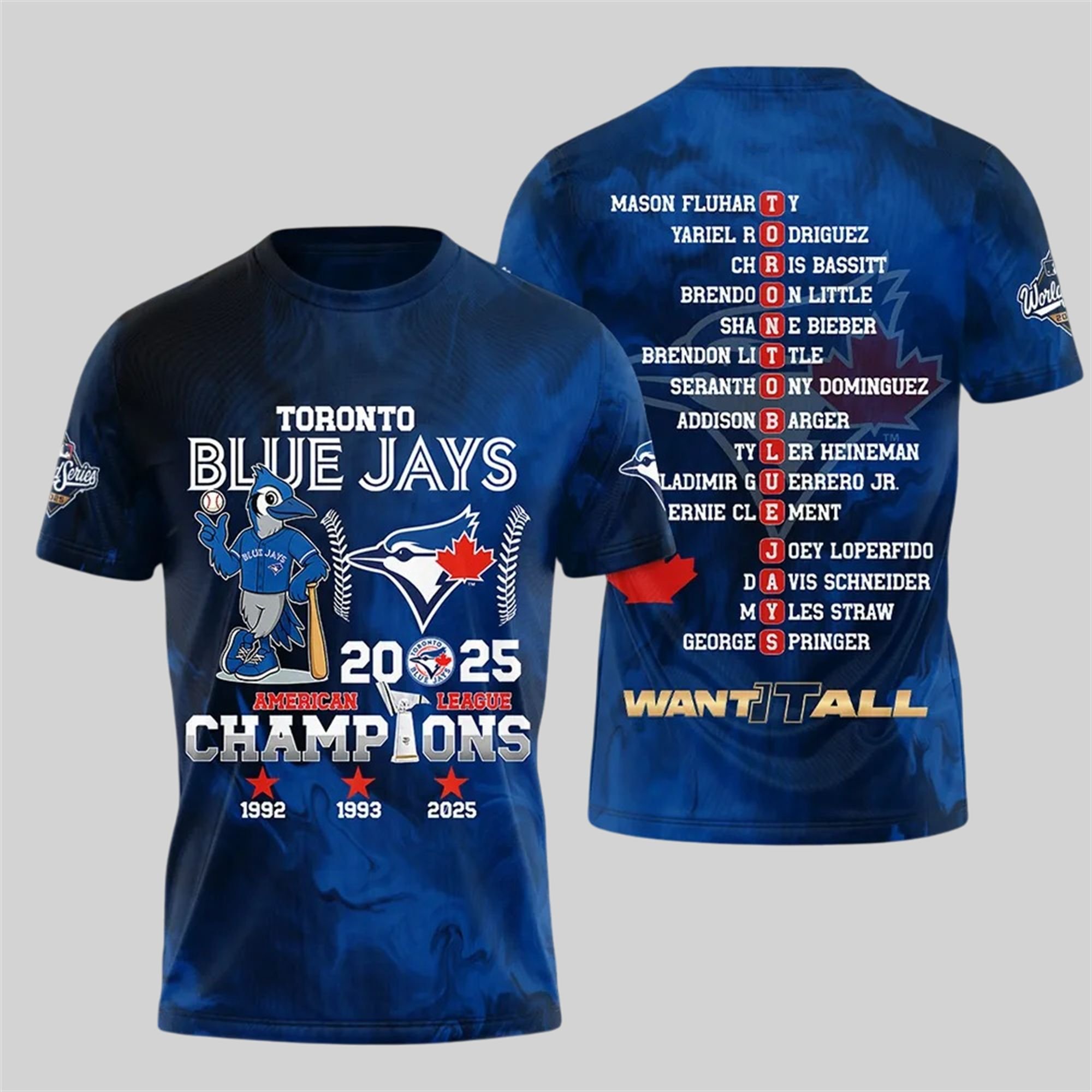 Blue Jays World Series American League Champions 2025 Hoodie 2 12 Blue Jays World Series American League Champions 2025 Shirt