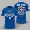 14 LA Dodgers World Series Back To Back 2024 2025 Champions Shirt