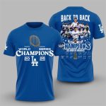 LA Dodgers World Series Back To Back 2024 2025 Champions Shirt