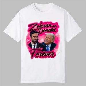 Zohran and Donald Forever Airbrush Shirt 0 0
