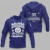 2 Dodgers National League 2025 Champions World Series Hoodie