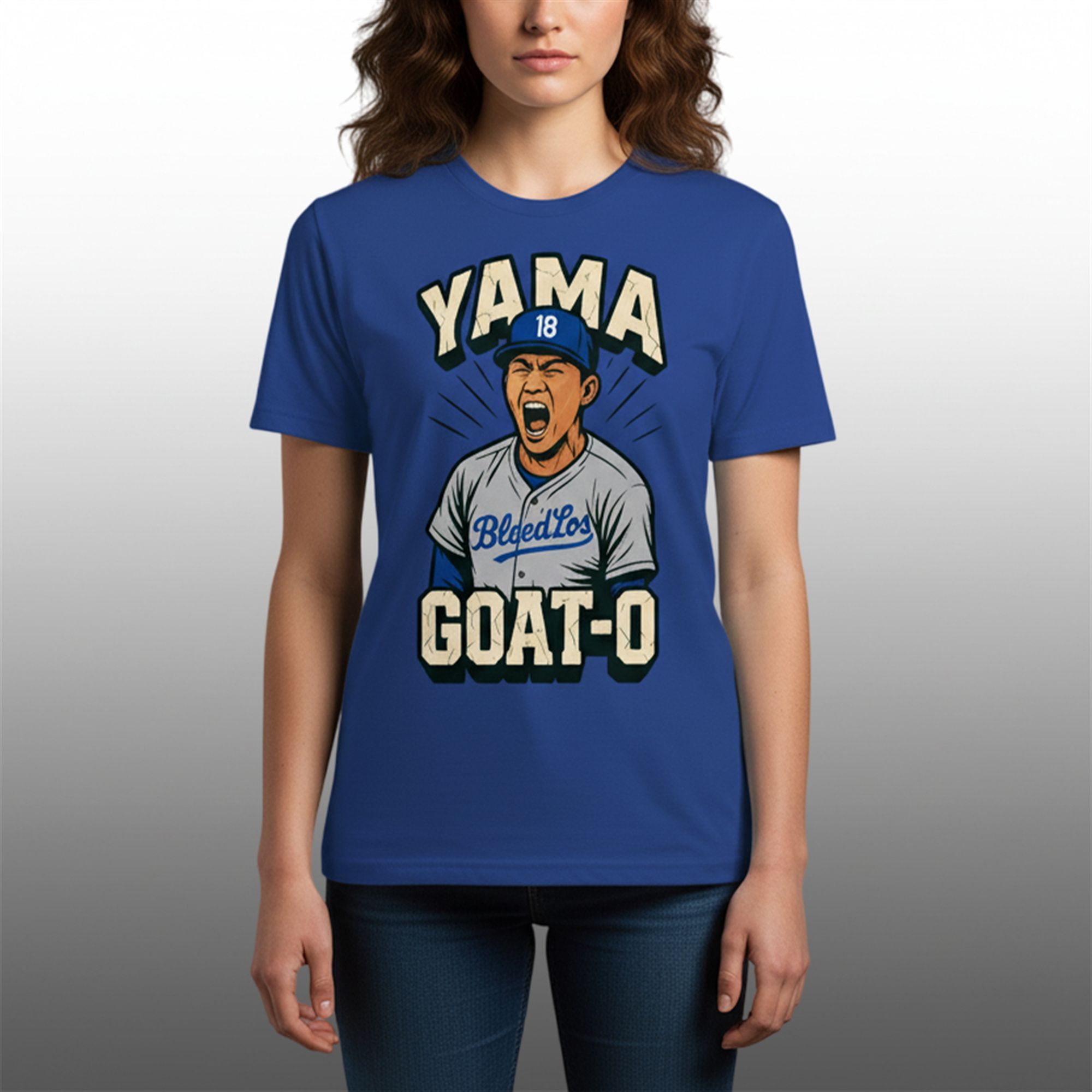 Dodgers Yoshinobu Yamamoto Yama Goat-O Shirt 3 2 Dodgers Yoshinobu Yamamoto Yama Goat O Shirt