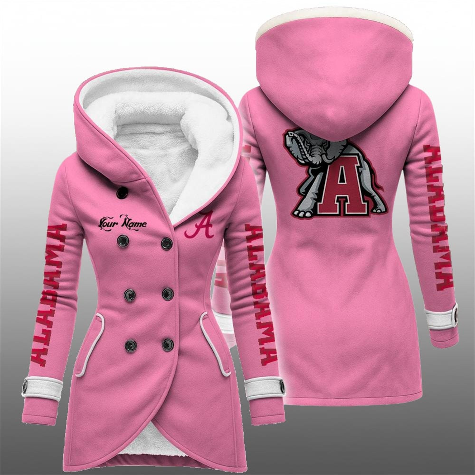 2025 Alabama Long Hooded Fleece Jacket 3 2025 Alabama Long Hooded Fleece Jacket 7