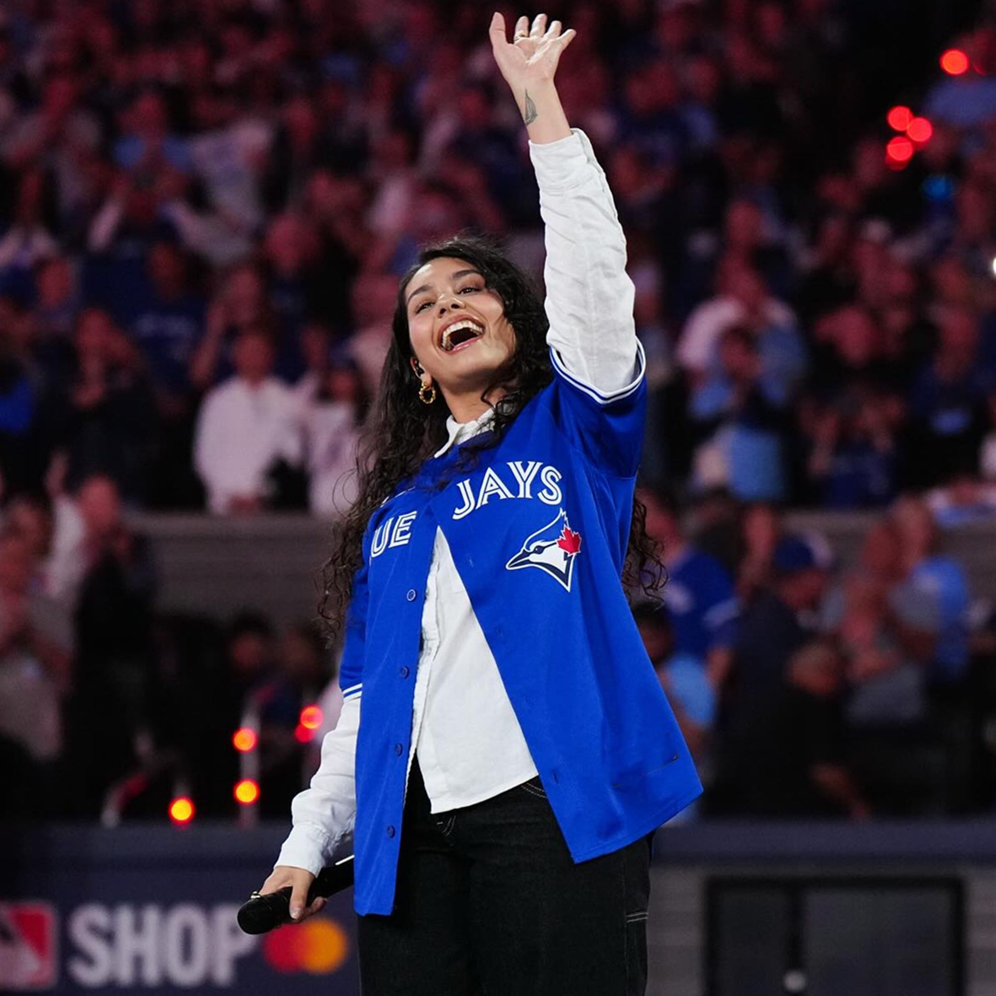 2025 Alessia Cara Blue Jays Jersey 2 2025 Alessia Cara Blue Jays Jersey 2