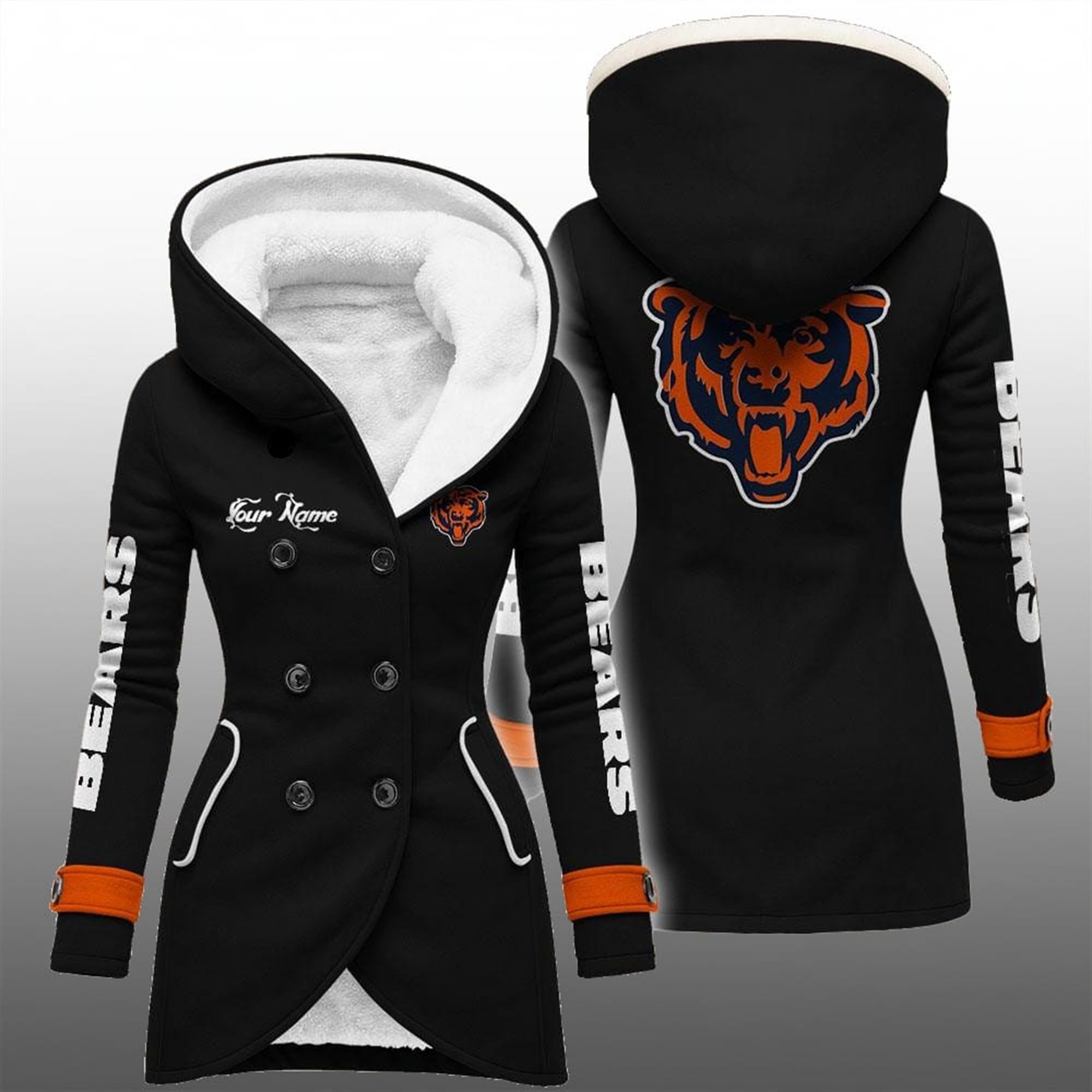 2025 Bears Long Hooded Fleece Jacket 4 2025 Bears Long Hooded Fleece Jacket 4