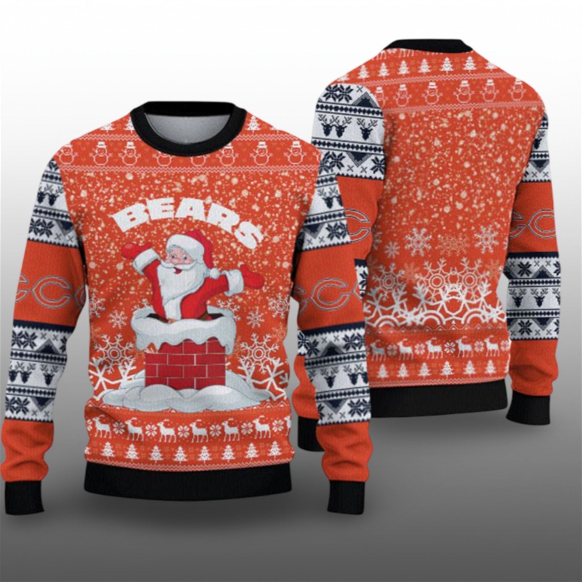 2025 Bears Santa Ugly Christmas Sweater 1 1 2025 Bears Santa Ugly Christmas Sweater 1 1