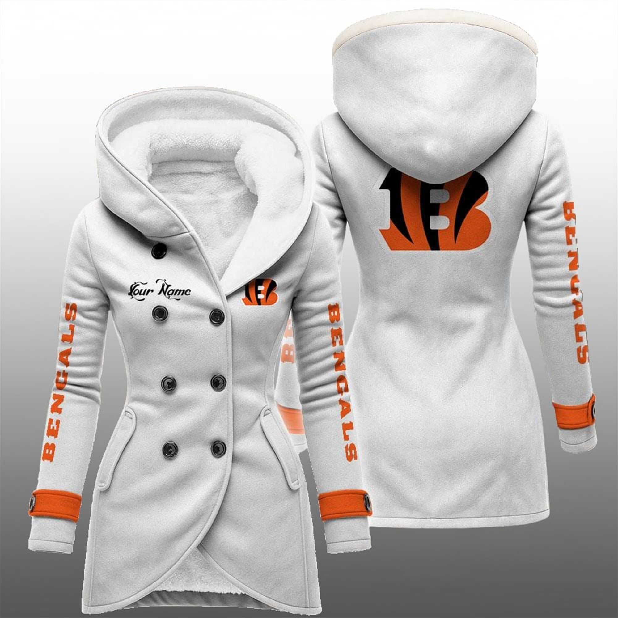 2025 Bengals Long Hooded Fleece Jacket 2 2025 Bengals Long Hooded Fleece Jacket 2