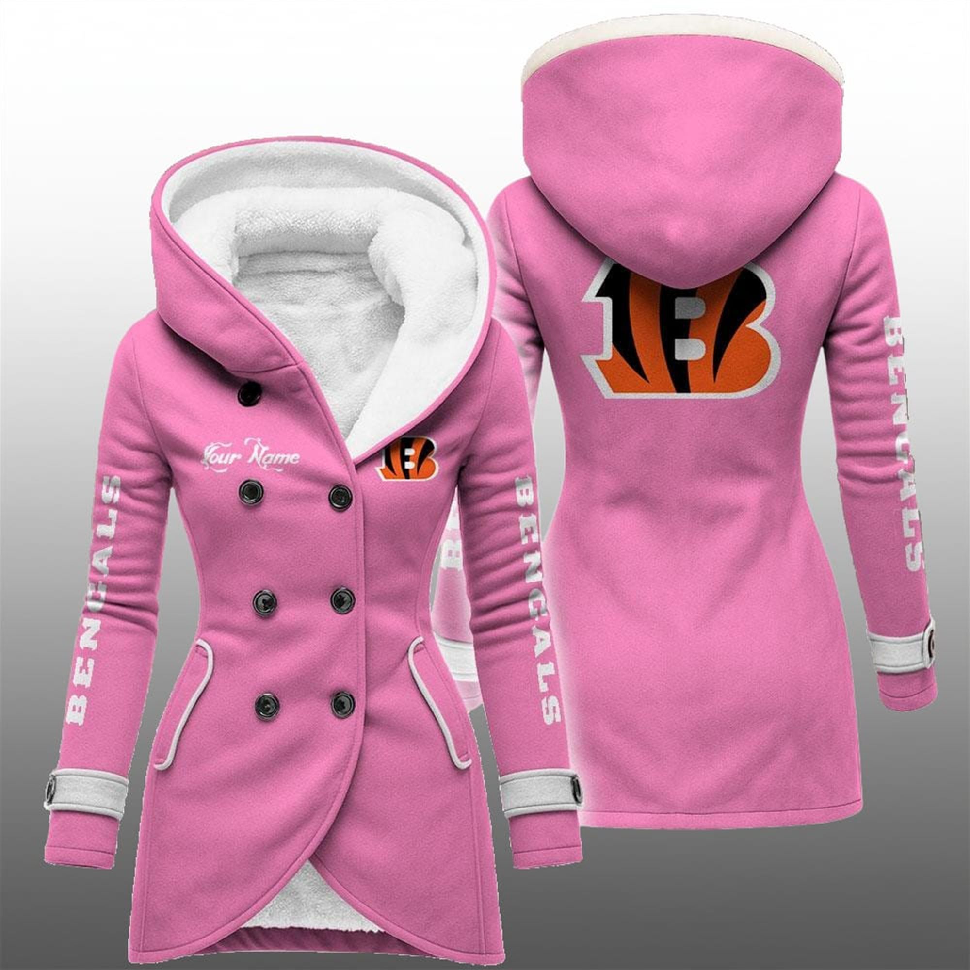 2025 Bengals Long Hooded Fleece Jacket 4 2025 Bengals Long Hooded Fleece Jacket 4