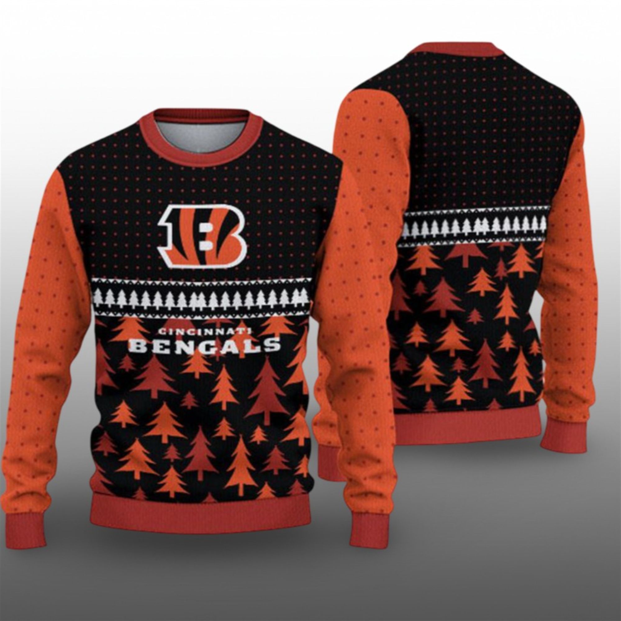 2025 Bengals Ugly Christmas Sweater 1 1 2025 Bengals Ugly Christmas Sweater 1 1
