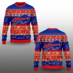2025 Bills Holiday Touchdown Ugly Christmas Sweater