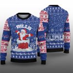 2025 Bills Santa Ugly Christmas Sweater