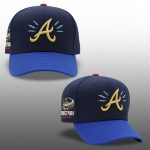 2025 Braves Bolts and Thunder Truist Park Nightshade Golden Metallic Hat