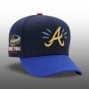 2025 Braves Bolts and Thunder Truist Park Nightshade Golden Metallic Hat 2
