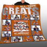 2025 Broncos All Time Greats 65Th Anniversary Blanket