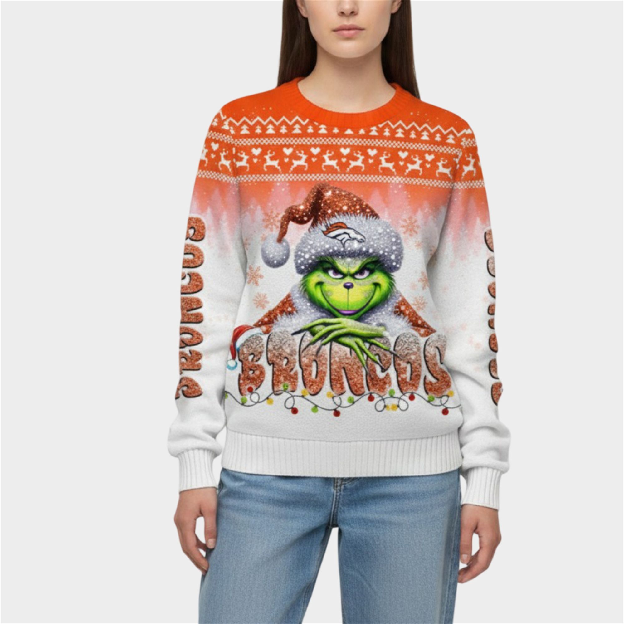 2025 Broncos Grnch Season Christmas Ugly Sweater 1 2 2025 Broncos Grnch Season Christmas Ugly Sweater 1 2
