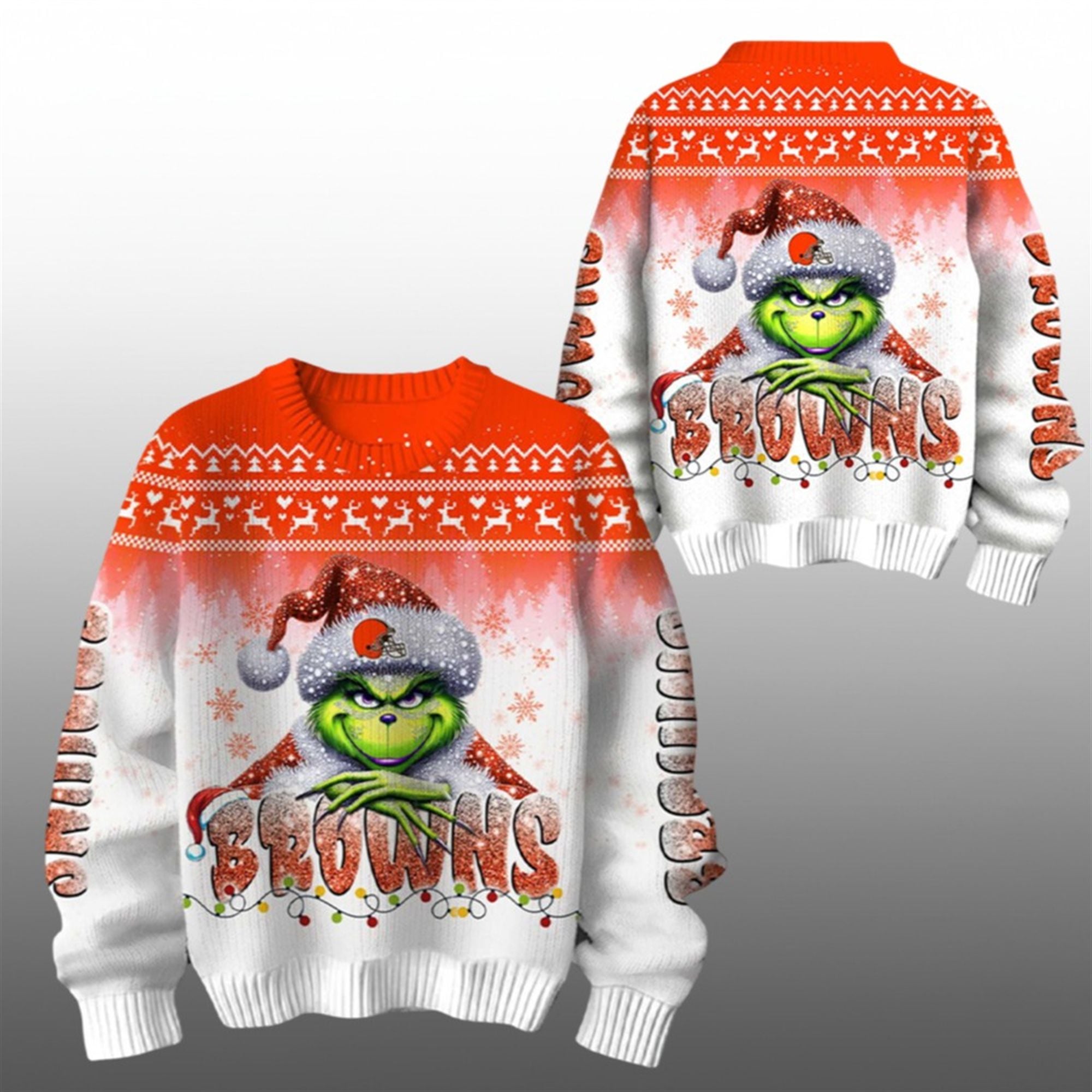 2025 Browns Grnch Season Christmas Ugly Sweater 1 2025 Browns Grnch Season Christmas Ugly Sweater 1 1