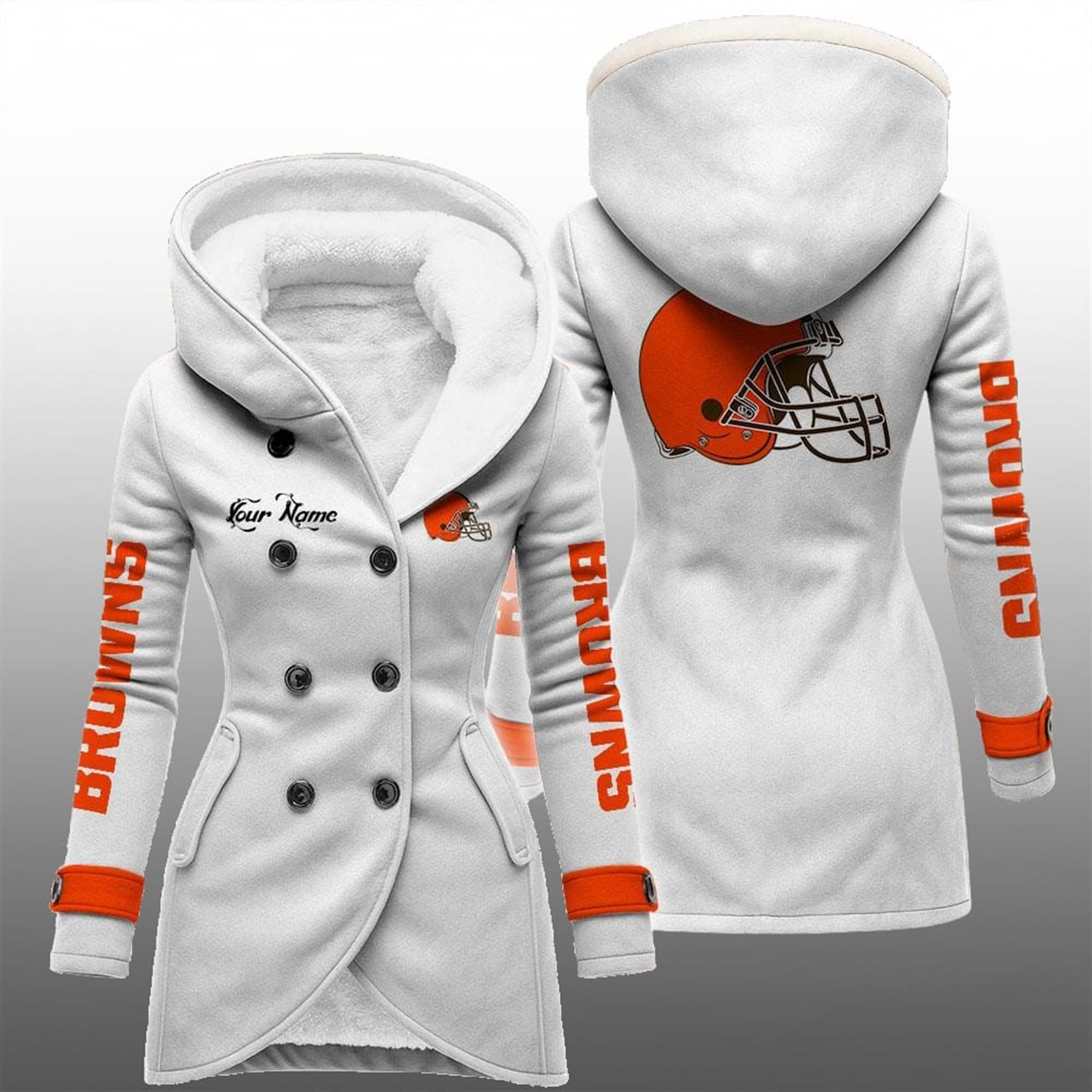 2025 Browns Long Hooded Fleece Jacket 4 2025 Browns Long Hooded Fleece Jacket 4