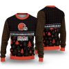 2025 Browns Ugly Christmas Sweater 3 2025 Browns Ugly Christmas Sweater 1 2
