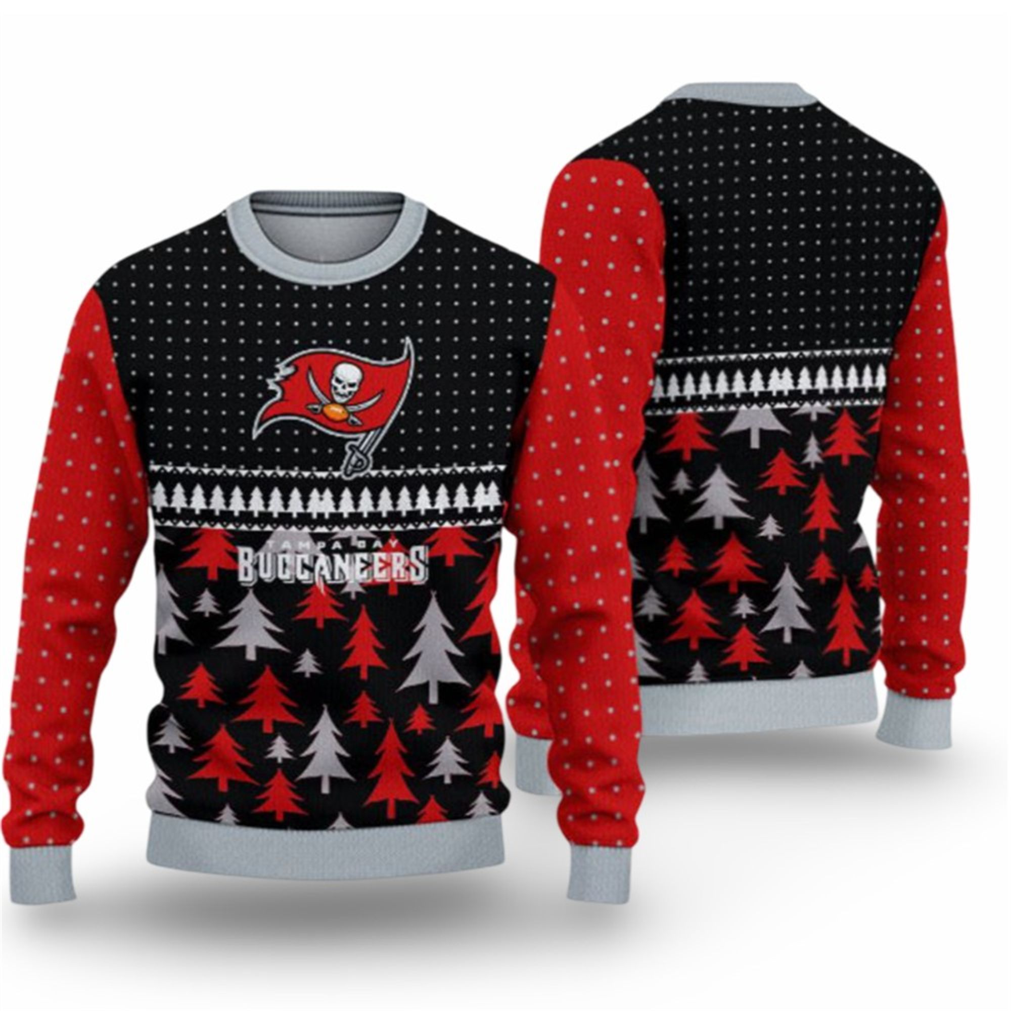 2025 Buccaneers Festive Ugly Christmas Sweater 2 2025 Buccaneers Festive Ugly Christmas Sweater 1 2