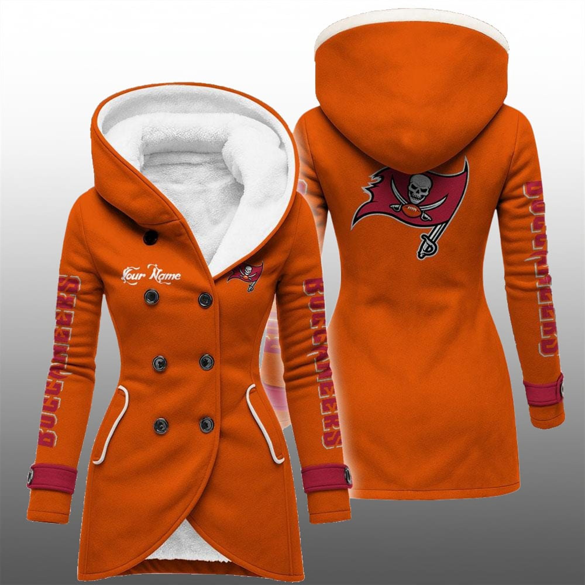2025 Buccaneers Long Hooded Fleece Jacket 5 2025 Buccaneers Long Hooded Fleece Jacket 5