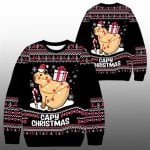 2025 Capybara Funny Animal Christmas Ugly Sweater