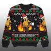 2025 Christmas Advent Die Leber Brennt Ugly Sweater 1 1
