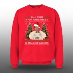 2025 Christmas All I Want For Christmas Is Malachi Barton Ugly Sweater
