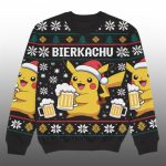 2025 Christmas BIERKACHU Ugly Christmas Sweater