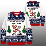 2025 Christmas Basketball With Santa Ugly Sweater