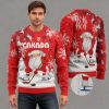 2025 Christmas Canada Santa Play Hockey Ugly Sweater 2