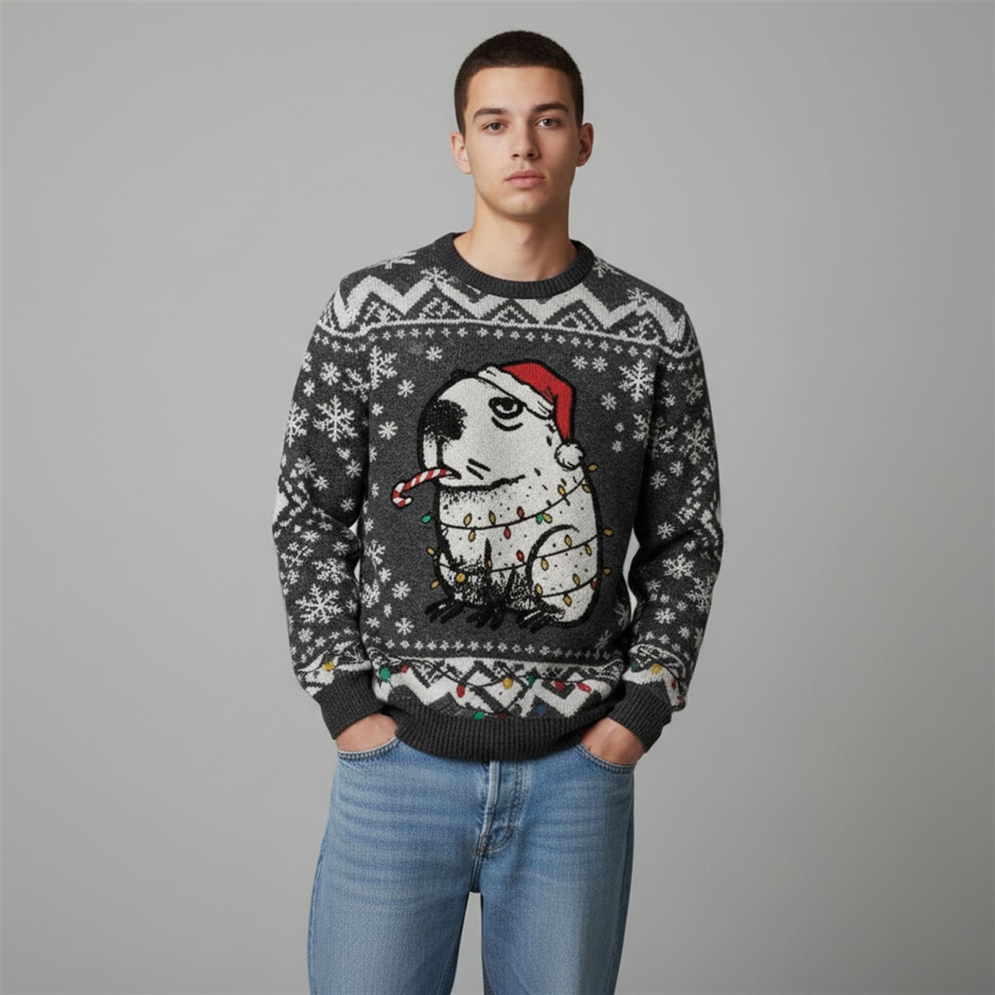 2025 Christmas Capybara Smoking Funny Ugly Sweater 1 2 2025 Christmas Capybara Smoking Funny Ugly Sweater 1 2