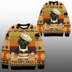 2025 Christmas Cat Baking Shut The Fucup Cakes Ugly Sweater