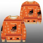 2025 Christmas Cat Eating Spaghetti Funny Ugly Sweater