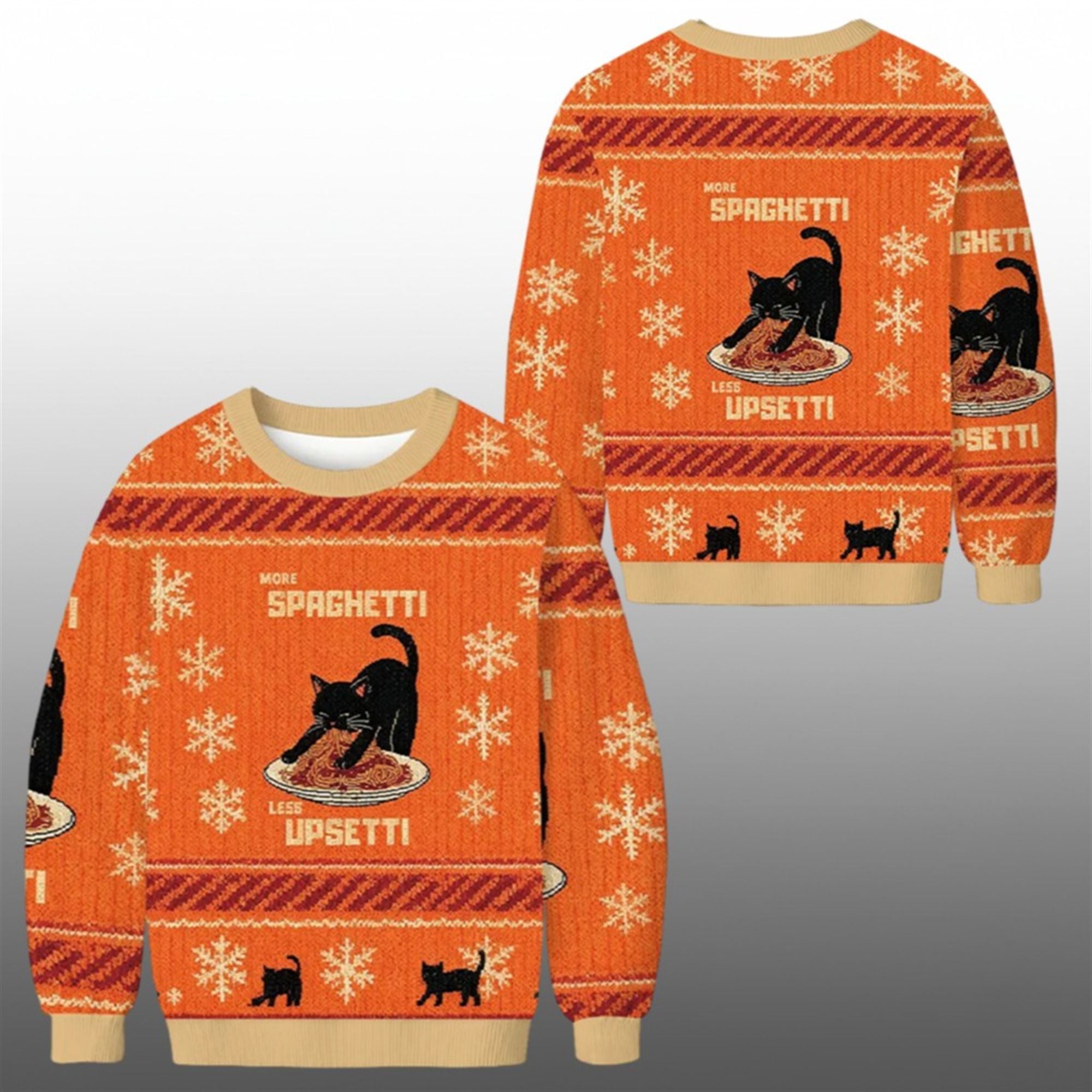 2025 Christmas Cat Eating Spaghetti Funny Ugly Sweater 1 2025 Christmas Cat Eating Spaghetti Funny Ugly Sweater 1 1