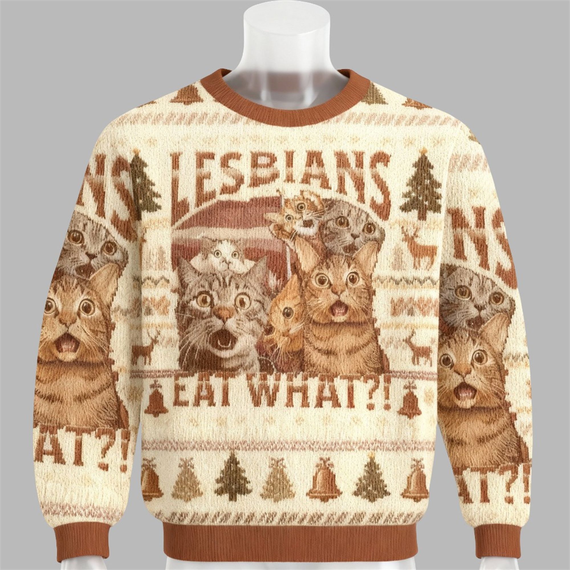2025 Christmas Cat Lesbians Eat What Ugly Sweater 1 2025 Christmas Cat Lesbians Eat What Ugly Sweater 1