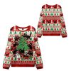 2025 Christmas Cats Destroying Christmas Tree Ugly Sweater 1 2