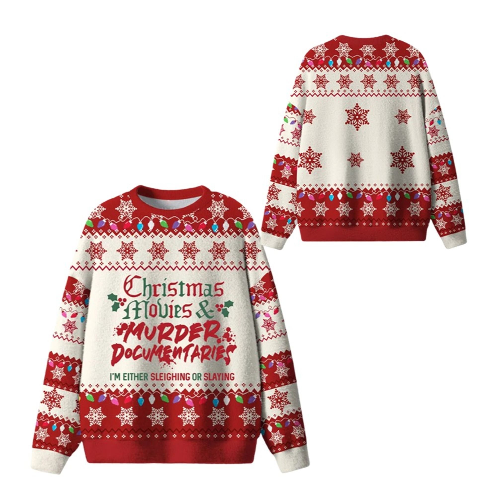 2025 Christmas Christmas And Murder Ugly Sweater 2 2025 Christmas Christmas And Murder Ugly Sweater 1 2