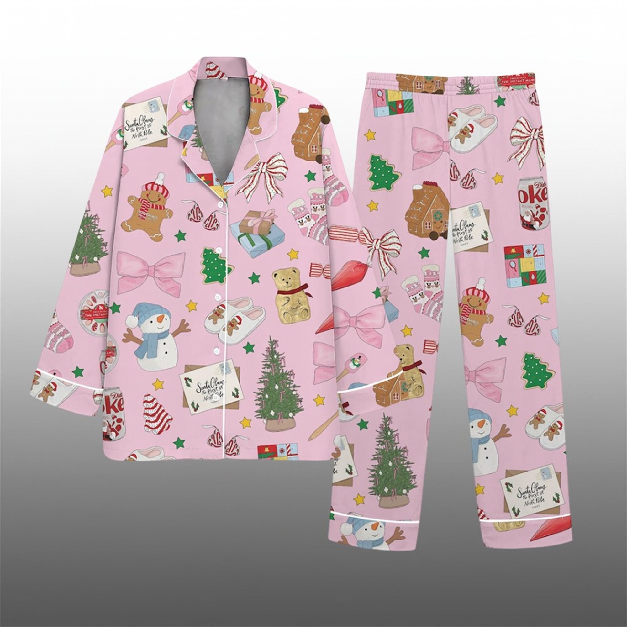 2025 Christmas Cookies and Gift Pajama Set 1 2025 Christmas Cookies and Gift Pajama Set 1