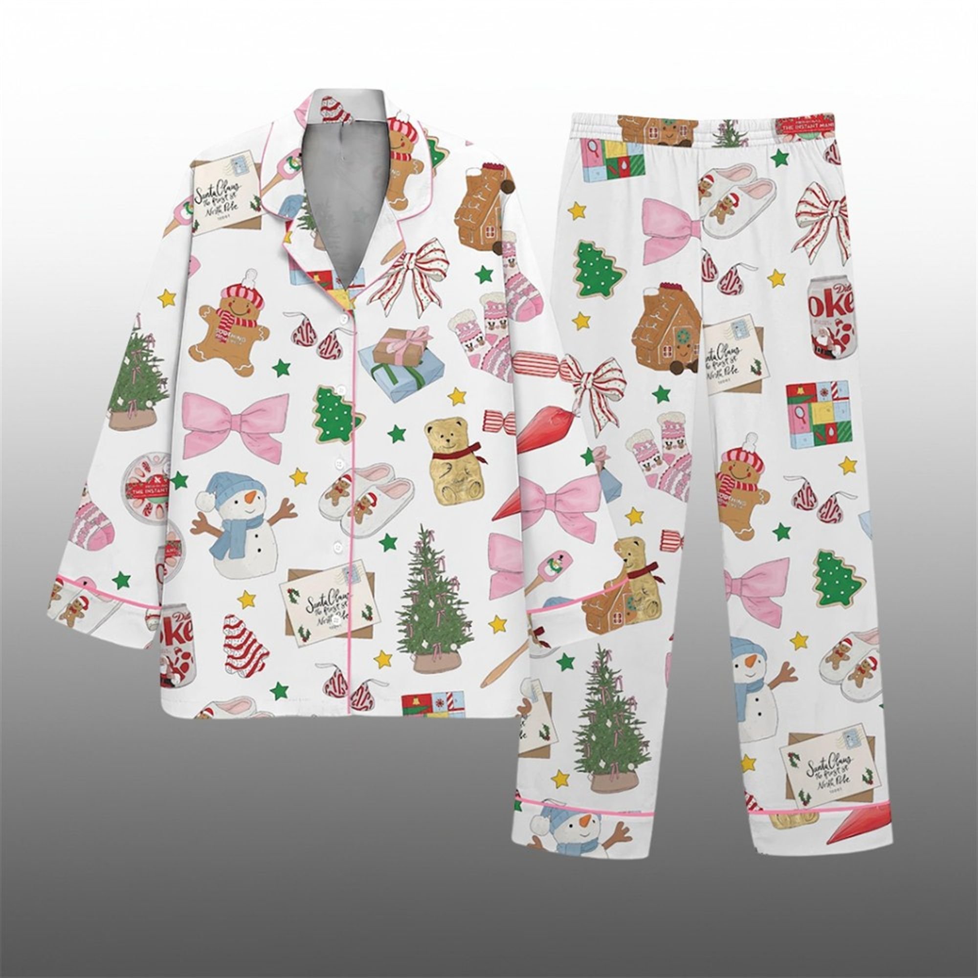 2025 Christmas Cookies and Gift Pajama Set 3 2025 Christmas Cookies and Gift Pajama Set 3