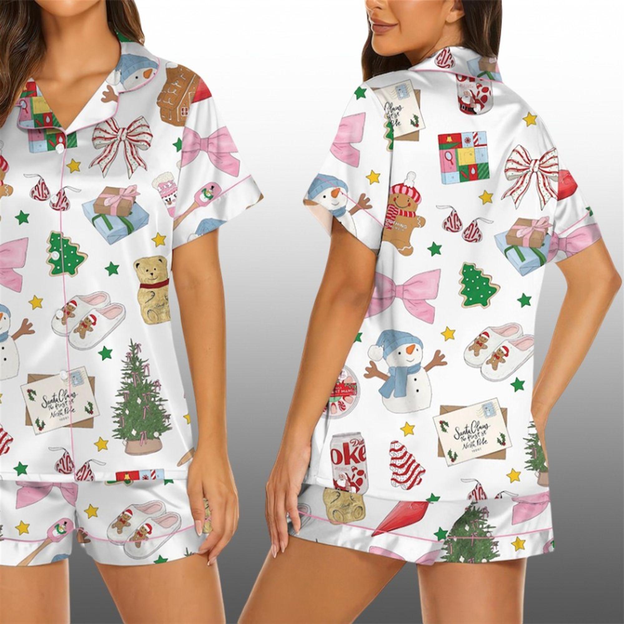 2025 Christmas Cookies and Gift Pajama Set 4 2025 Christmas Cookies and Gift Pajama Set 4