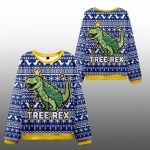 2025 Christmas Cute Tree Rex Ugly Sweater