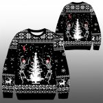 2025 Christmas Dancing Skeleton Ugly Sweater