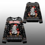 2025 Christmas Devil Sheep Hail Santa Ugly Sweater