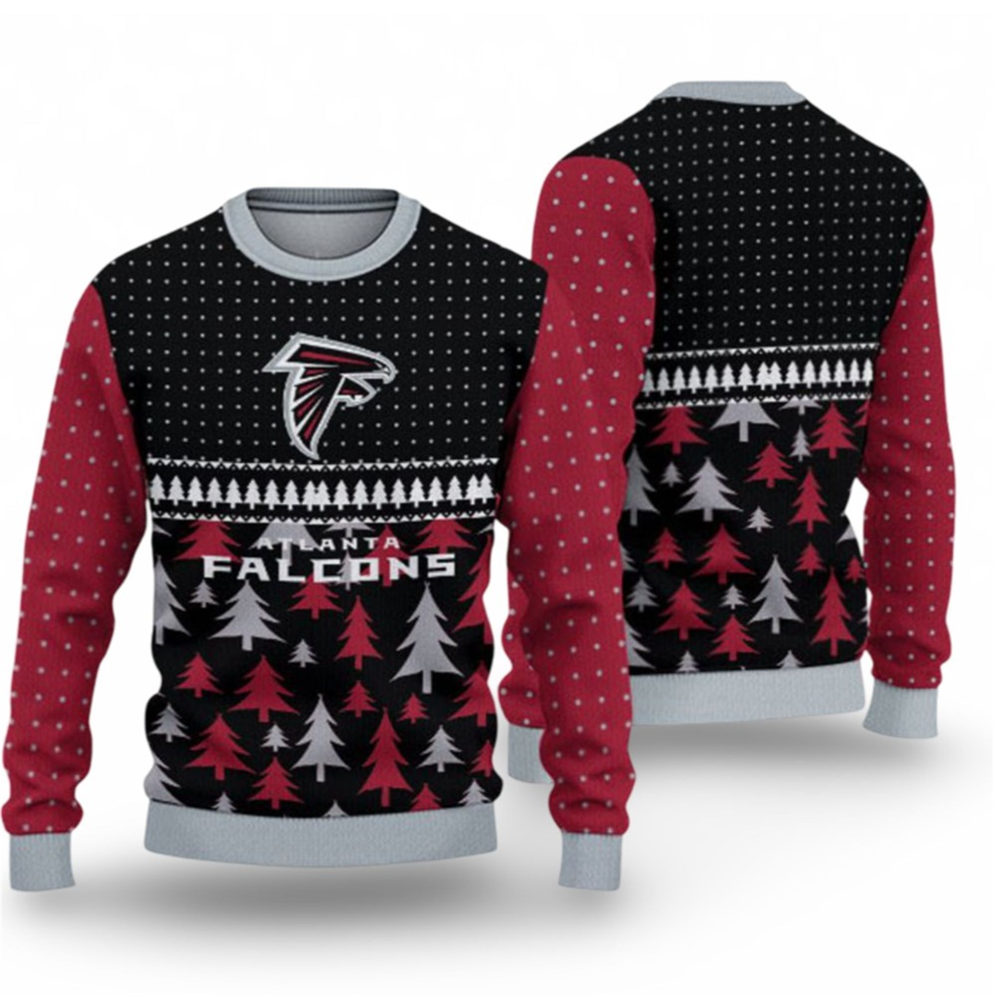 2025 Christmas Falcons Ugly Sweater 2 2025 Christmas Falcons Ugly Sweater 1 2