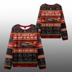 2025 Christmas Festive Lights Out Racing Ugly Sweater