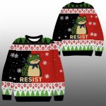 2025 Christmas Funny Frog Resist Ugly Sweater