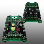 2025 Christmas Funny Frog Warrior Ugly Sweater