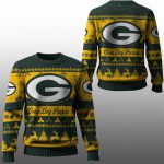 2025 Christmas GB Packers Festive Reindeer Tree Ugly Sweater