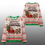 2025 Christmas Gingerbread Man Gives Gifts Ugly Sweater