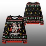 2025 Christmas Hail Santa Claus Ugly Sweater